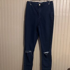 Supre Denim Dark Navy Denim Blue Women's Jeans Jegging Style